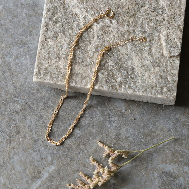 cocoa.moa05130329 k18アンクレット スクリューチェーン cocoa