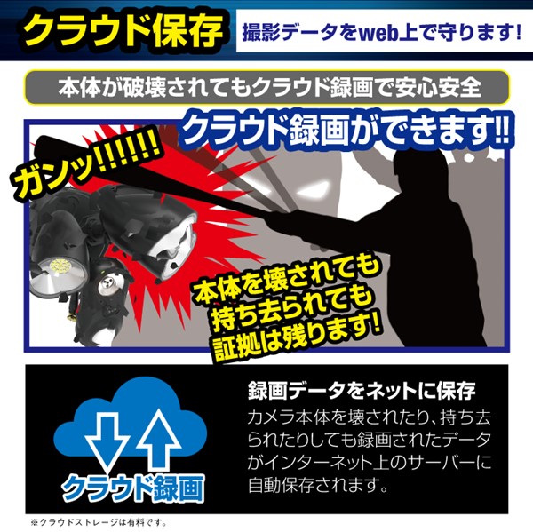 楽天市場】【在庫有 即納】 屋外用 センサーライト付 防犯カメラ