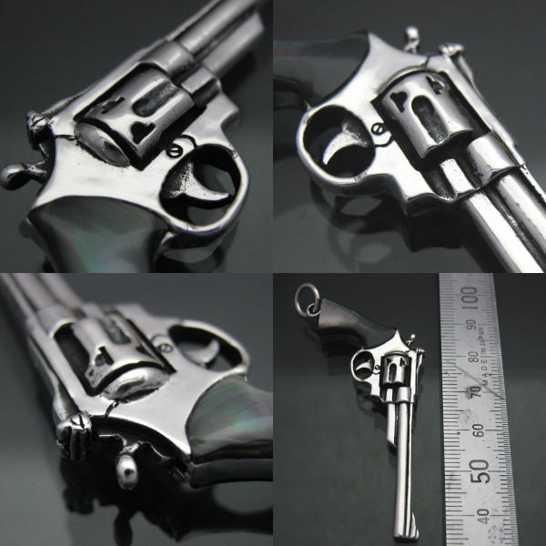 楽天市場】高品質 44マグナムリボルバーピストルペンダント シェル