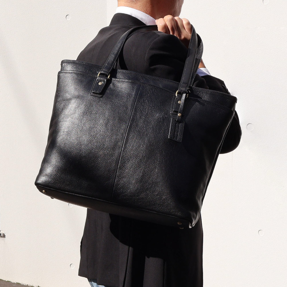 楽天市場】レザートートバッグ メンズ ビジネス トートバッグ レザー