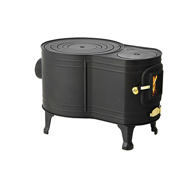 楽天市場】黒耐熱 窓付き時計型 薪ストーブ ASW-60B カマド かまど