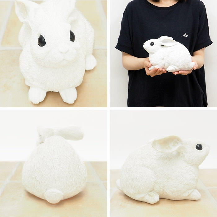 楽天市場】【あす楽】 ガーデン レジンラビットスワリ中 3283 村田屋