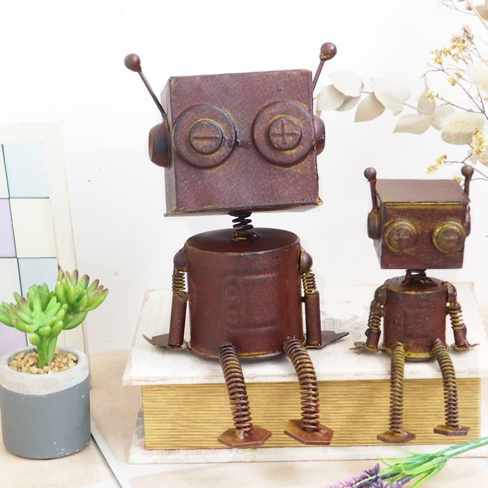 楽天市場】【あす楽】 置物 メタルロボット1号大 4913 村田屋産業