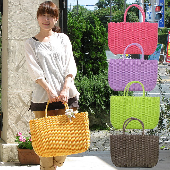 楽天市場】【あす楽】 かごバッグ P.Pジャンボバッグ 9685 村田屋産業