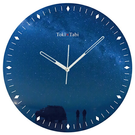 楽天市場】A+ (アクセントプラス) Toki×Tabi 星空 60cm 大型時計 秒針