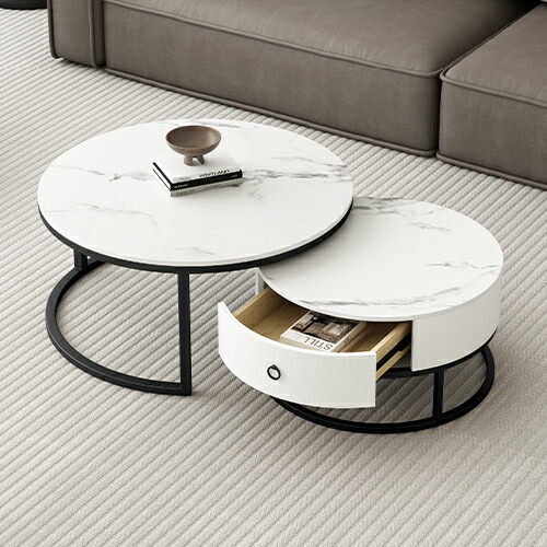 楽天市場】【3%OFFクーポン+p5倍 28日迄】ネストテーブル 丸 ロー