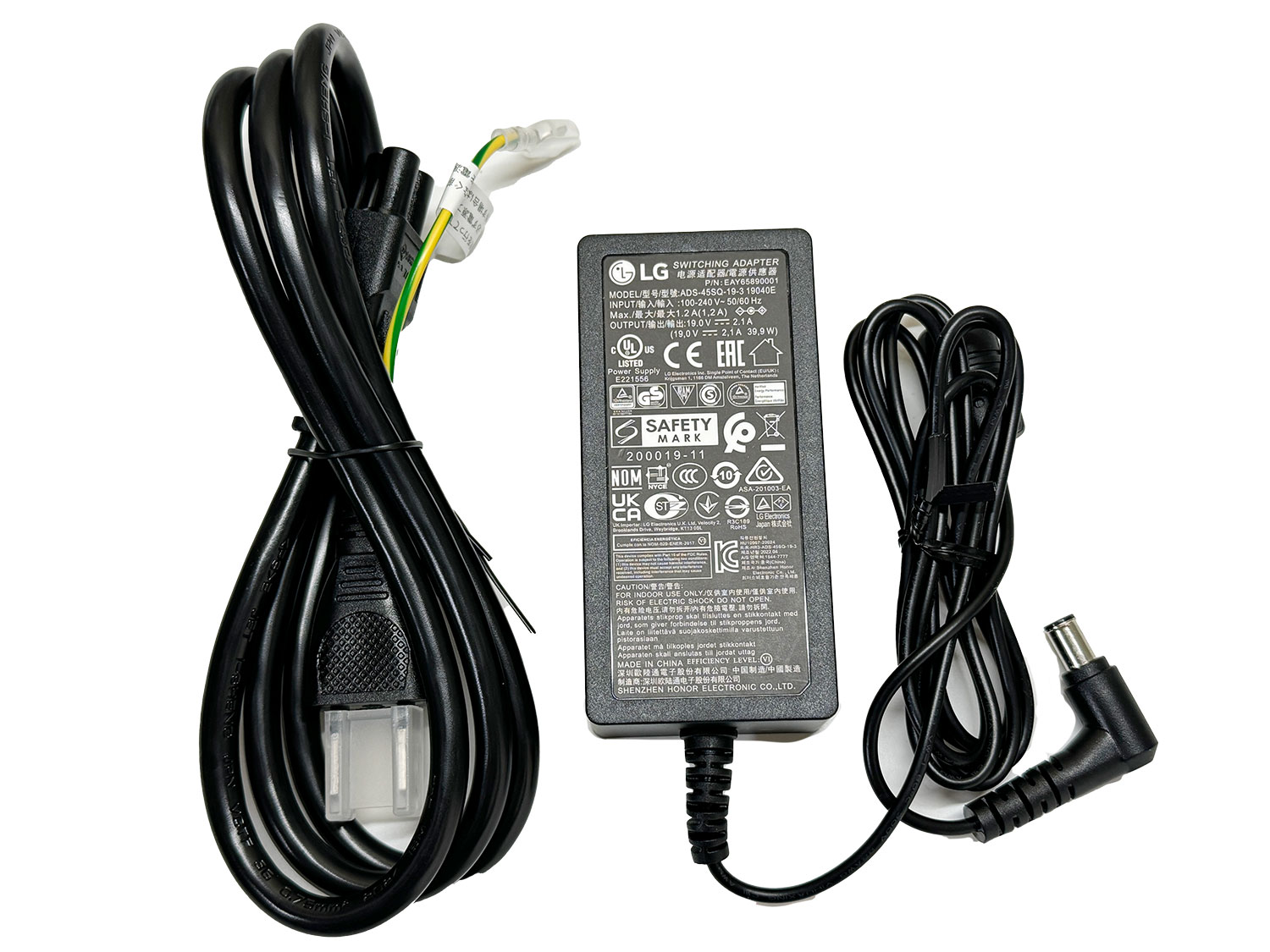 楽天市場】純正 LG 40W LED HD TV AC アダプター モニター