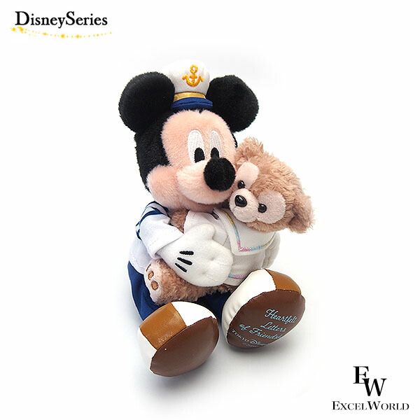 楽天市場】ミッキーとダッフィー ぬいぐるみバッジ ハートフェルト