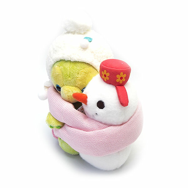楽天市場】オルメル ぬいぐるみ 雪だるまにマフラーを巻いてあげている