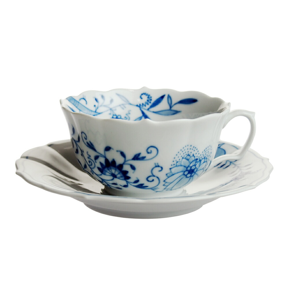 18世紀 オールドマイセン 色絵 花紋 カップ＆ソーサー 音色抜群 18世紀