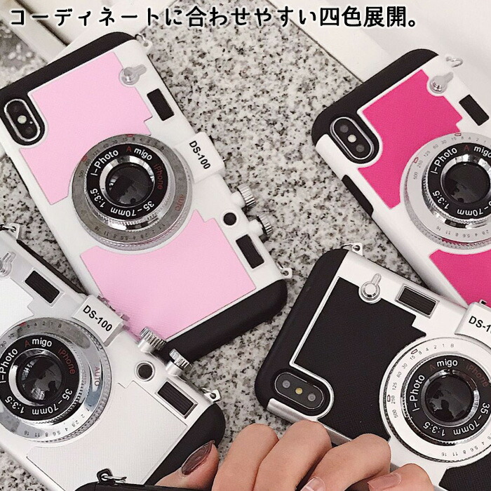 楽天市場】iPhone17 iPhoneケース スマホケース カメラ型 ストラップ付