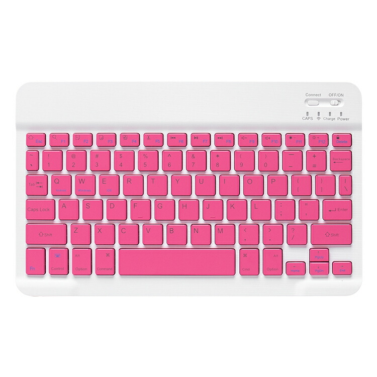 楽天市場】iPad キーボード（カラーレッド）（タブレット用キーボード