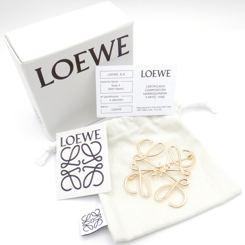 楽天市場】【中古】 LOEWE （ロエベ） 111.25.020 アナグラム ブローチ