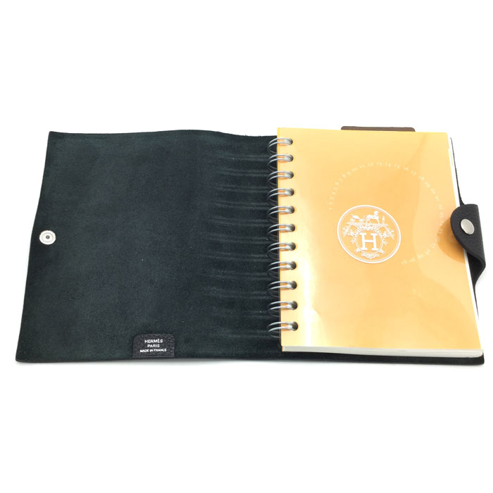 楽天市場】HERMES（エルメス） ユリスPM レフィル付 ブラック 手帳