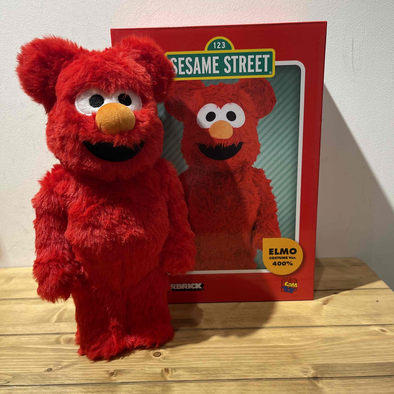 楽天市場】MEDICOM TOY BE@BRICK ELMO Costume Ver. 400％ ベア