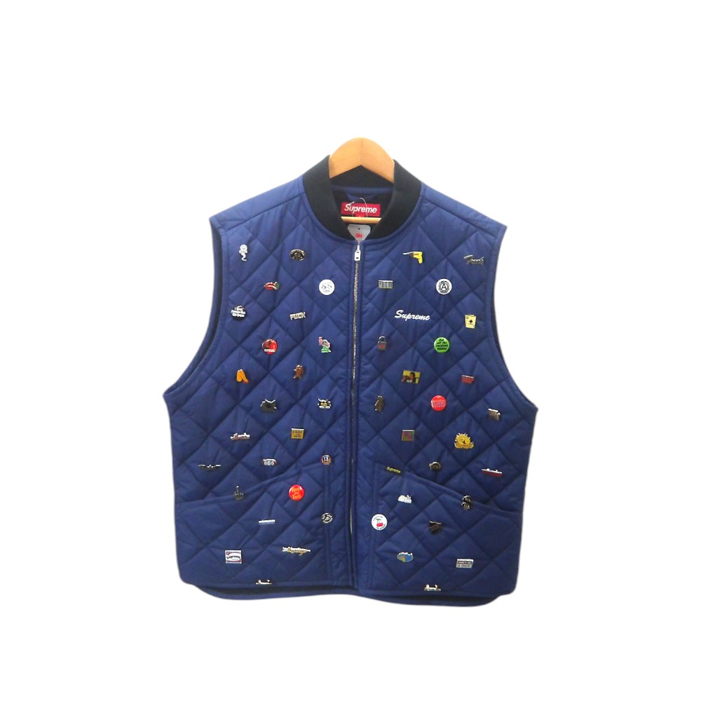 楽天市場】Supreme Pins Quilted Work Vestの通販