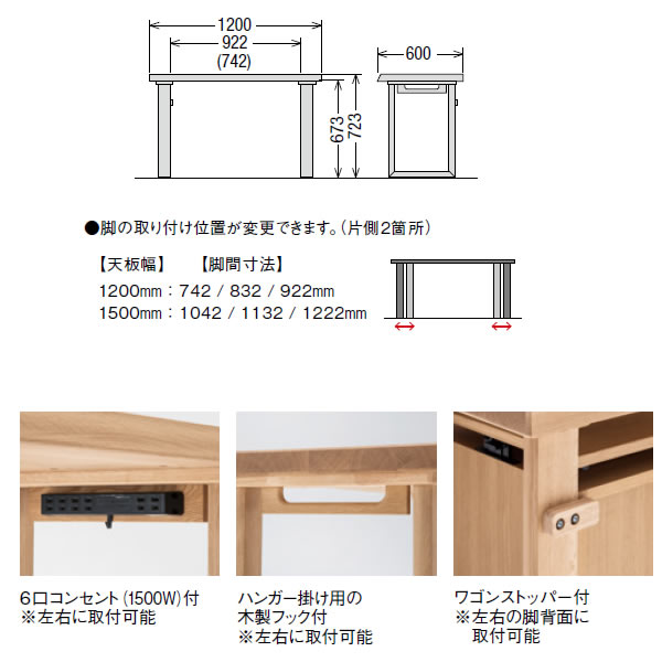 楽天市場】カリモク 学習机 デスク 幅120cm 奥行60cm【レグノッタ