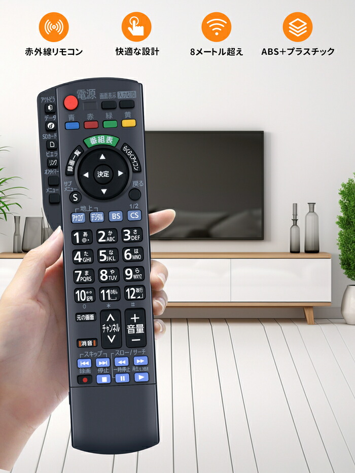 楽天市場】テレビ リモコン N2QAYB000589 パナソニック 代用 Panasonic