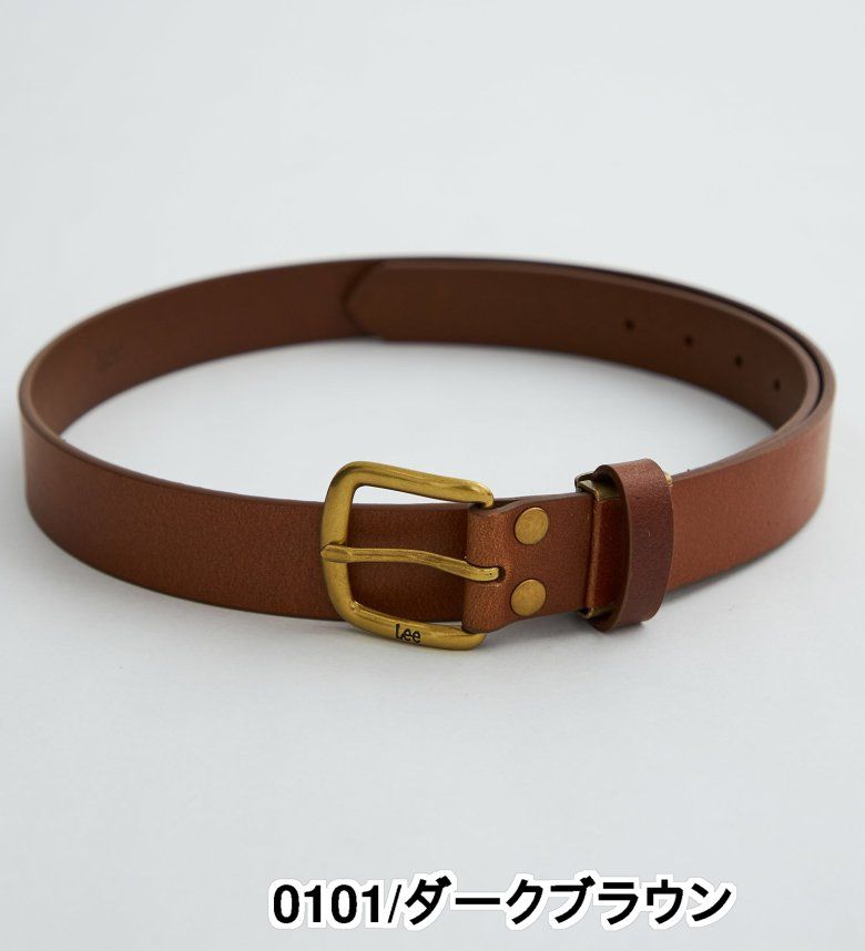 楽天市場】【Lee公式】Lee レザーナローベルト ゴールドバックルベルト