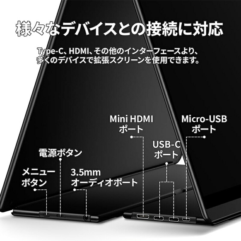 楽天市場】EHOMEWEI モバイルモニター 3年保証 2K 15.6インチ 260Hz