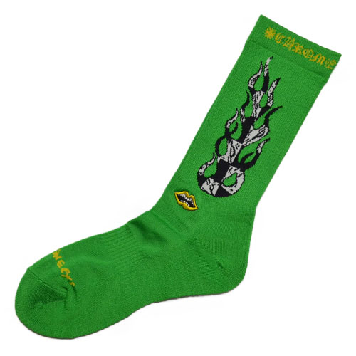 楽天市場】CHROME HEARTSMATTY BOY BRAIN Socks / Greenクロムハーツ