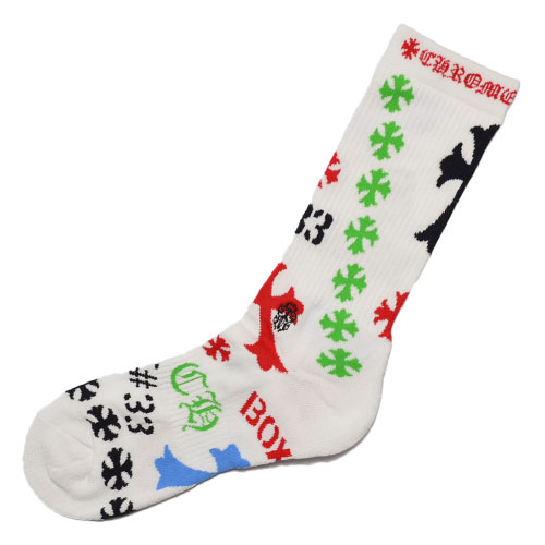 楽天市場】CHROME HEARTSSTENCIL Socks / Whiteクロムハーツステンシル