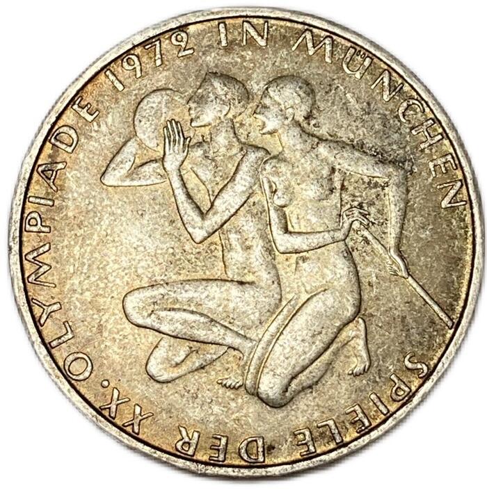 楽天市場】ドイツ銀貨 10マルク 1972年 ミュンヘンオリンピック記念 VF