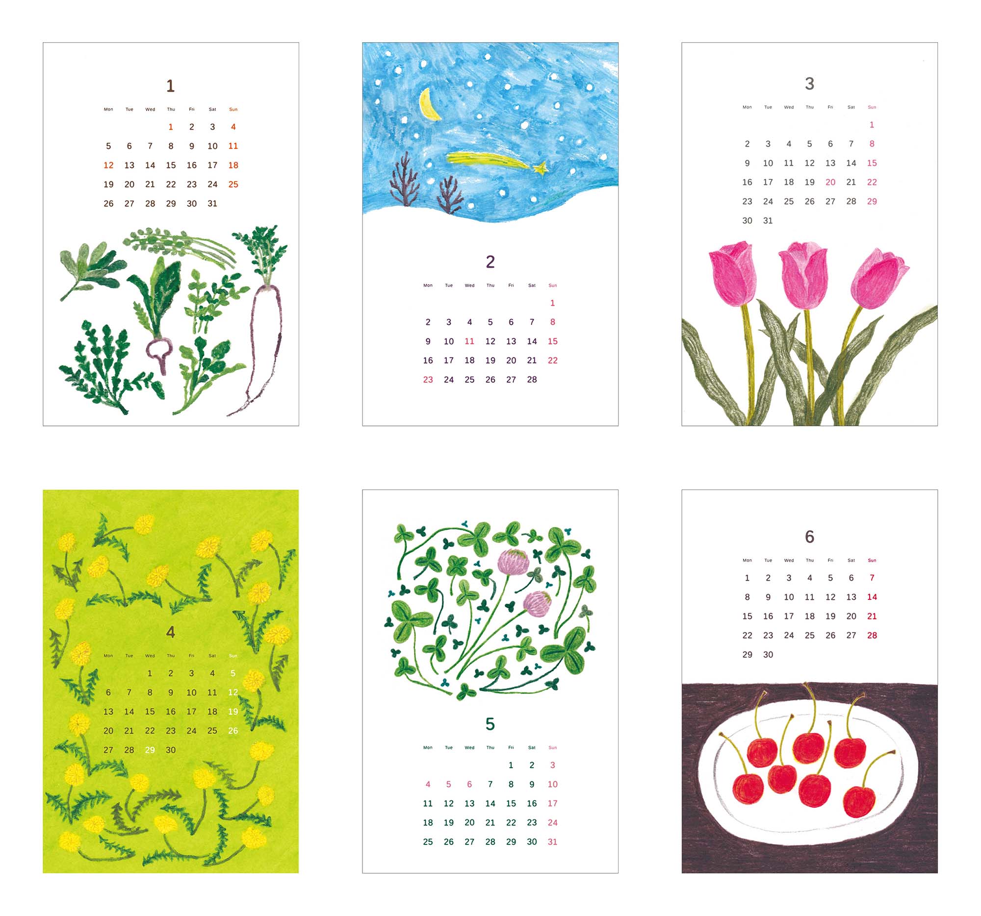 楽天市場】MATOKA マトカ 2026年 卓上カレンダー リングタイプ（月曜