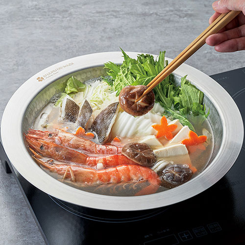 楽天市場】よこやま 燕熟の技 寄せすき鍋26cm 槌目入りの側面で強度と