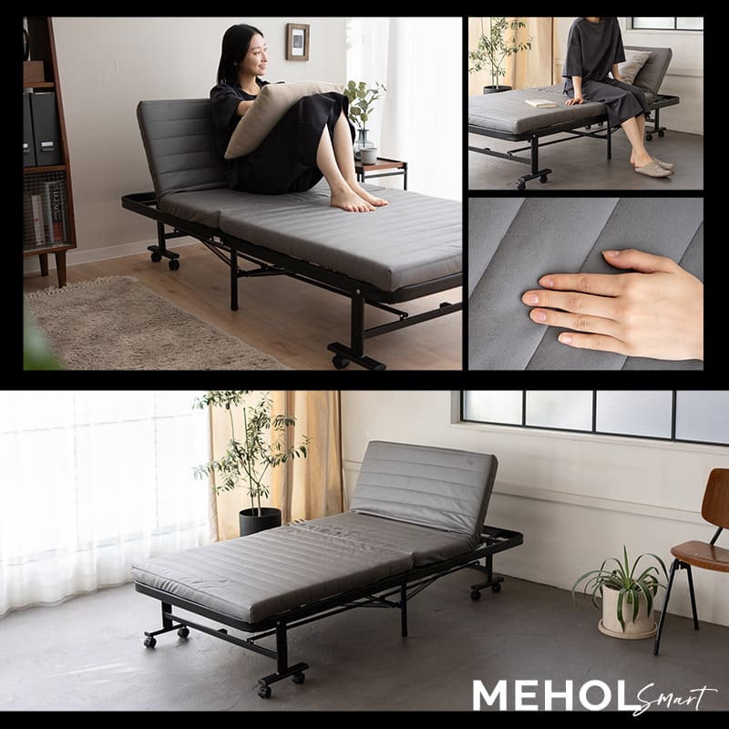 楽天市場】折りたたみベッド シングル 組立不要 完成品 マットレス付