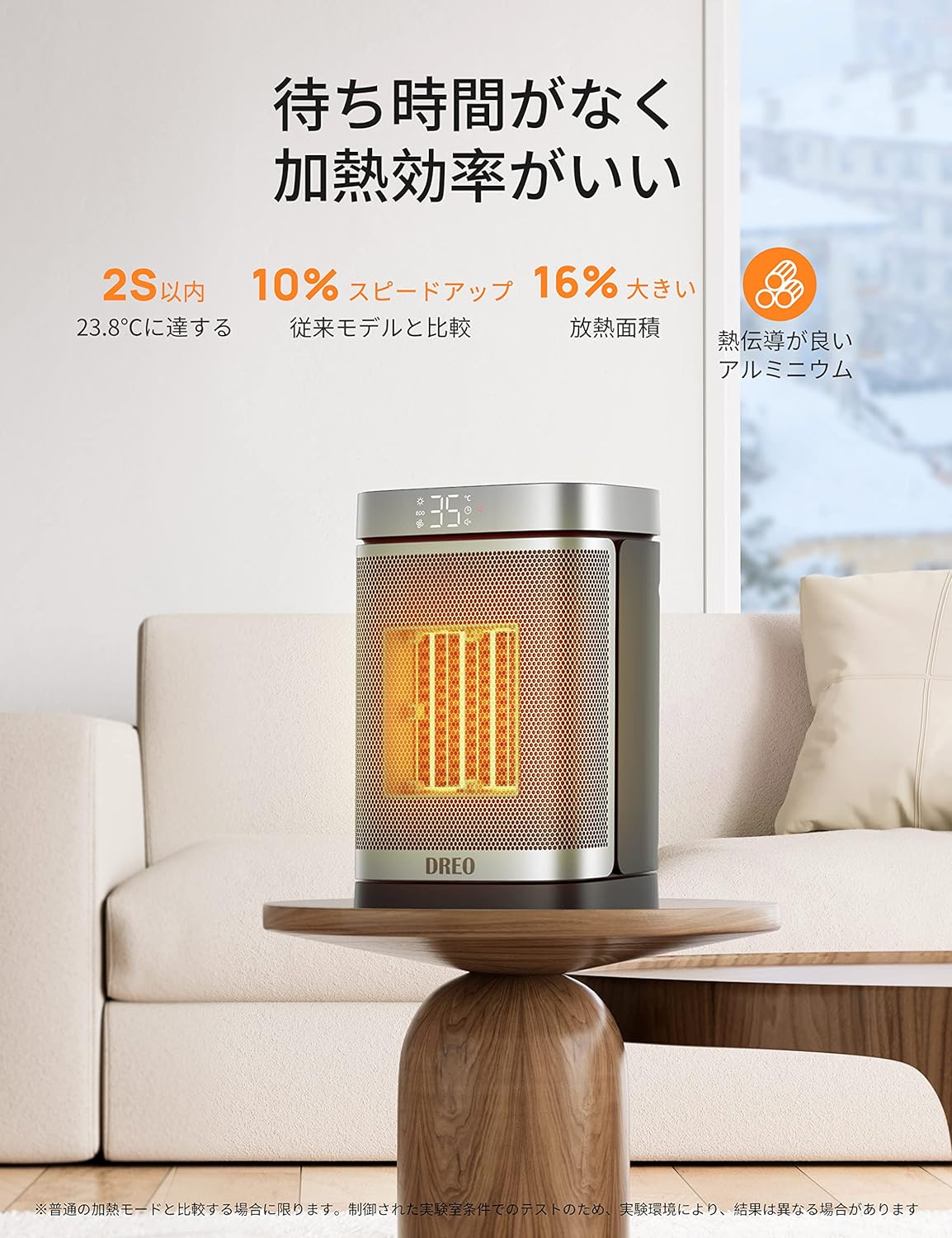 楽天市場】Dreo ヒーター セラミックファンヒーター 電気ストーブ 70