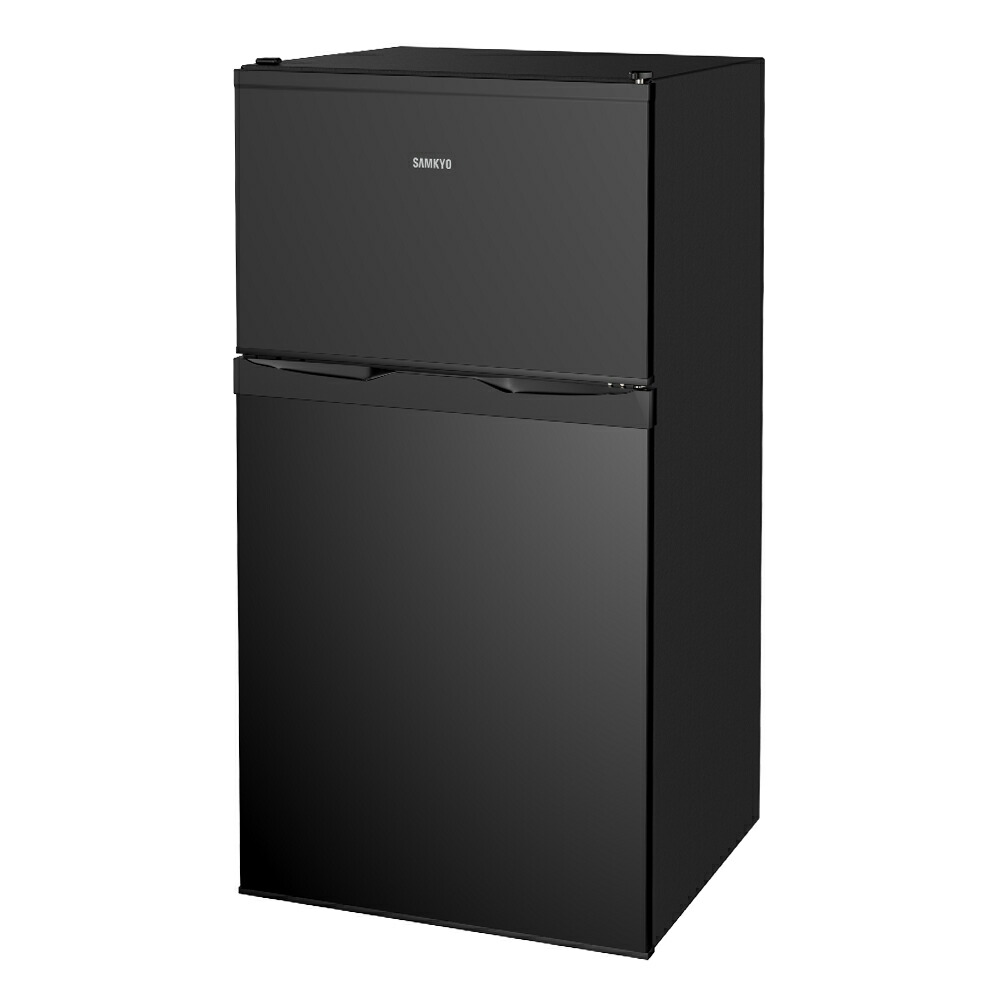 953 ユーイング おしゃれブラック2ドア冷蔵庫 右開き 一人暮らし 単身