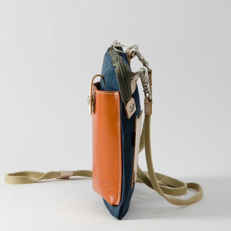 楽天市場】帆布 ヌメ革 サコッシュ ショルダーバッグ 懐 KAI