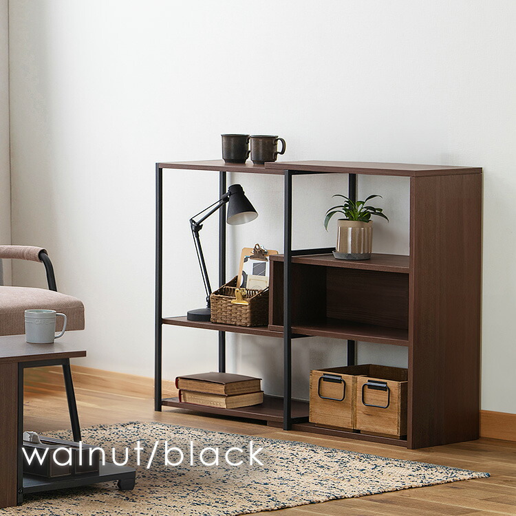 楽天市場】【組立設置対象】ラック 棚 木製 オープンラック ロータイプ