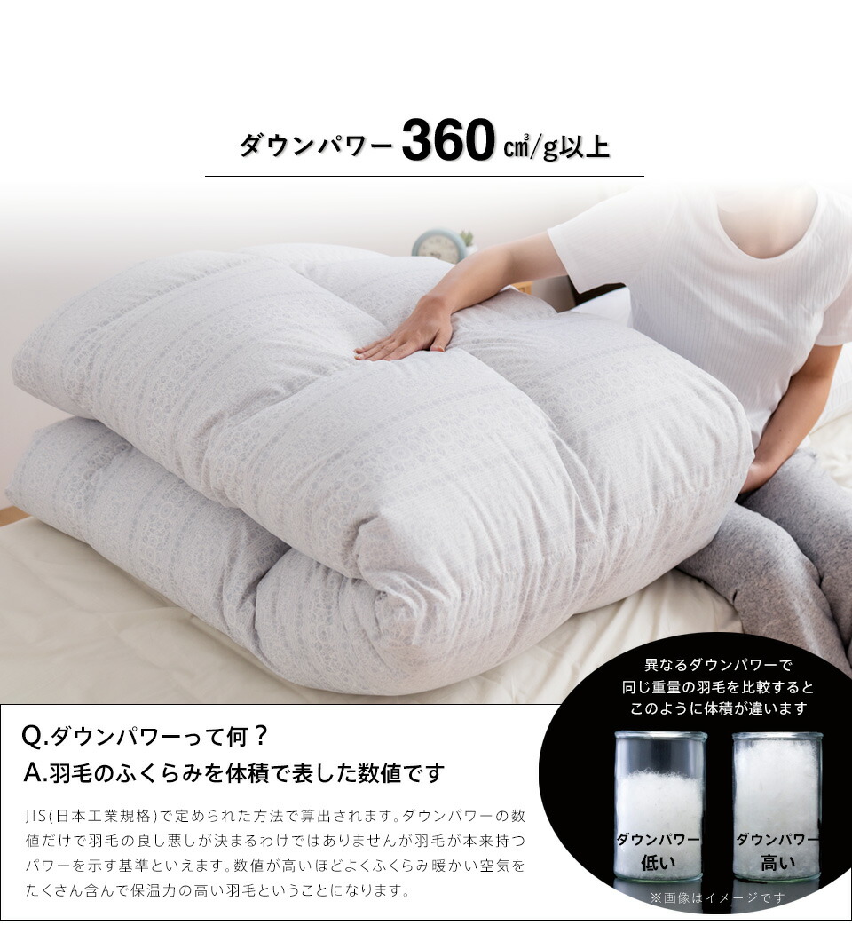 楽天市場】【SS期間限定10%OFF】羽毛布団 ロマンス小杉 衿元フィット