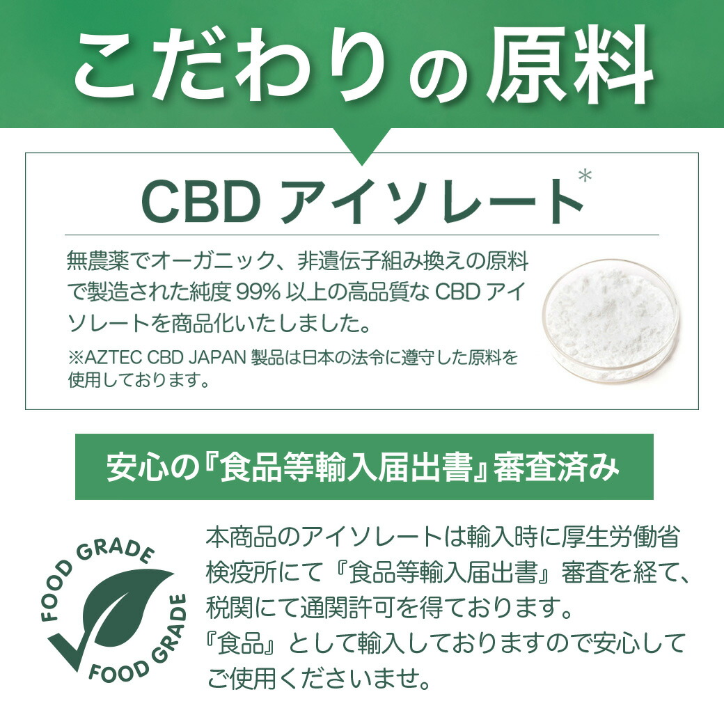 楽天市場】CBD パウダー AZTEC CBD クリスタル アイソレート 99% 1g 高