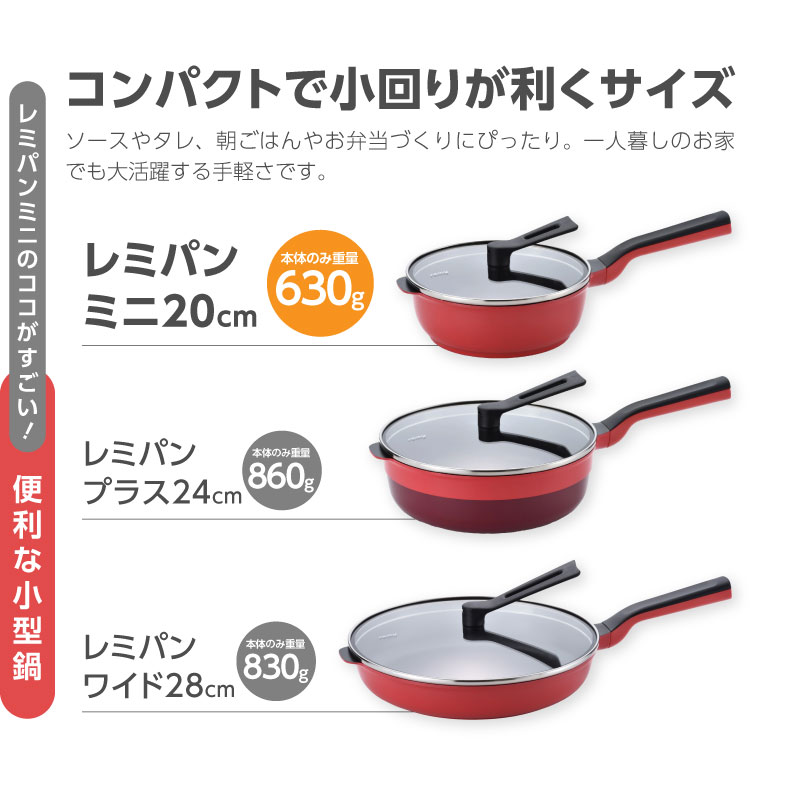 楽天市場】【ふるさと納税】 レミパン ミニ 20cm レッド RHF-402 平野