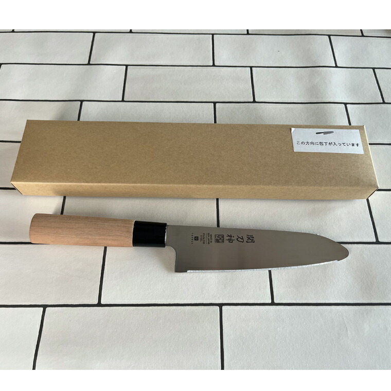 楽天市場】【ふるさと納税】関刀神 和包丁 先丸ギザ刃 三徳包丁 150mm