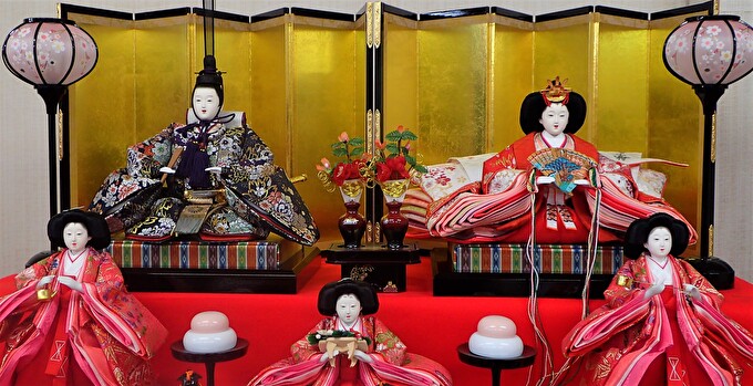 楽天市場】【ふるさと納税】雛人形 京九番親王 7段15人毛氈飾り No.9