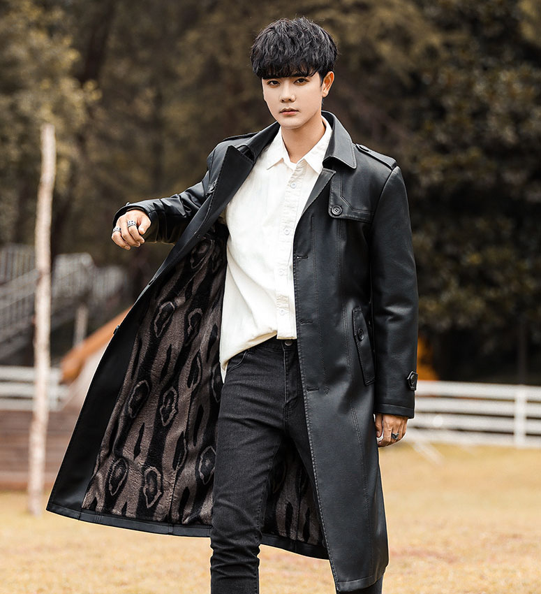 楽天市場】レザーコート 革コート 裏起毛 メンズ ロングコート ロング