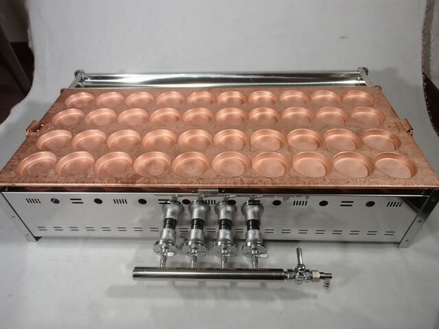 楽天市場】都市ガス専用 業務用 大判焼き器 40穴( 今川焼機 40穴 人気