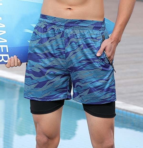 楽天市場】サーフパンツ メンズ 水着 ロング丈 インナー付き ラッシュ