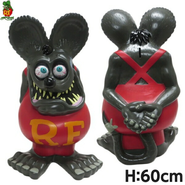 楽天市場】ファンコ ラットフィンク ジャンボコインバンク グレー 特大