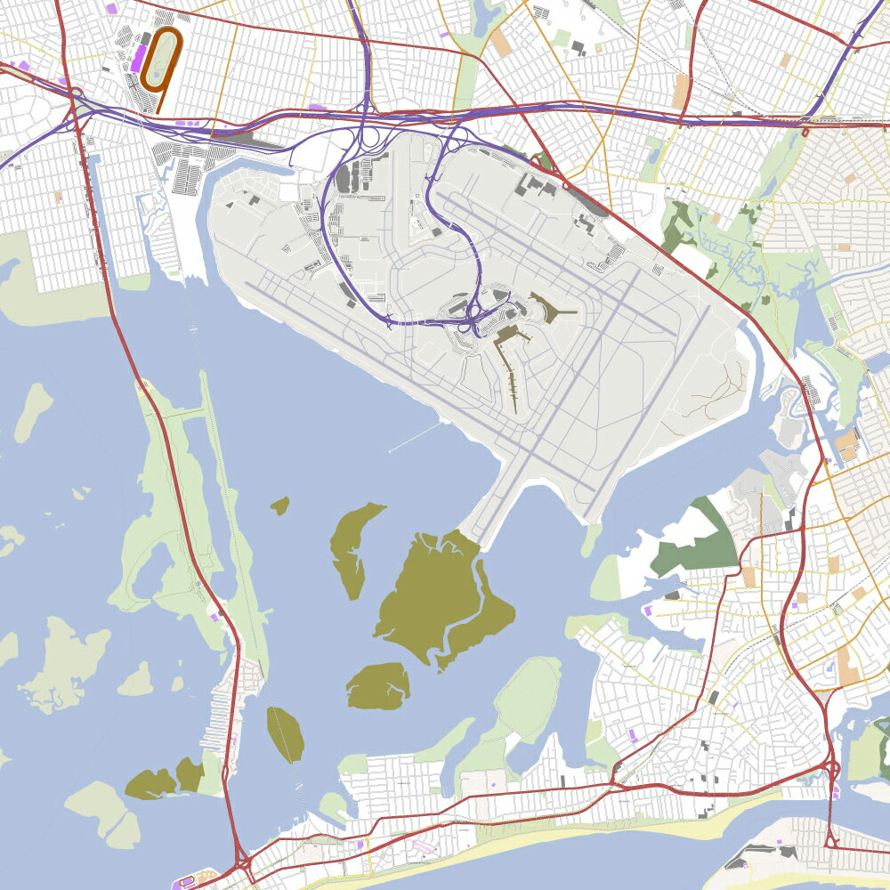 楽天市場】都市地図ポスター【クイーンズ】アメリカ ニューヨーク 世界