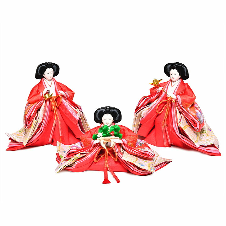 楽天市場】【雛人形】【三段飾】十番親王十二枚着・三五抜袖官女：桜華