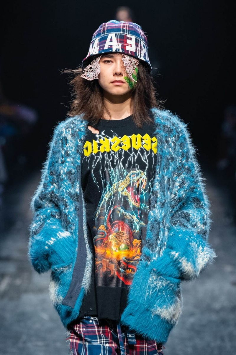 楽天市場】SEVESKIG セヴシグ Fading Leopard Knit フェイディング