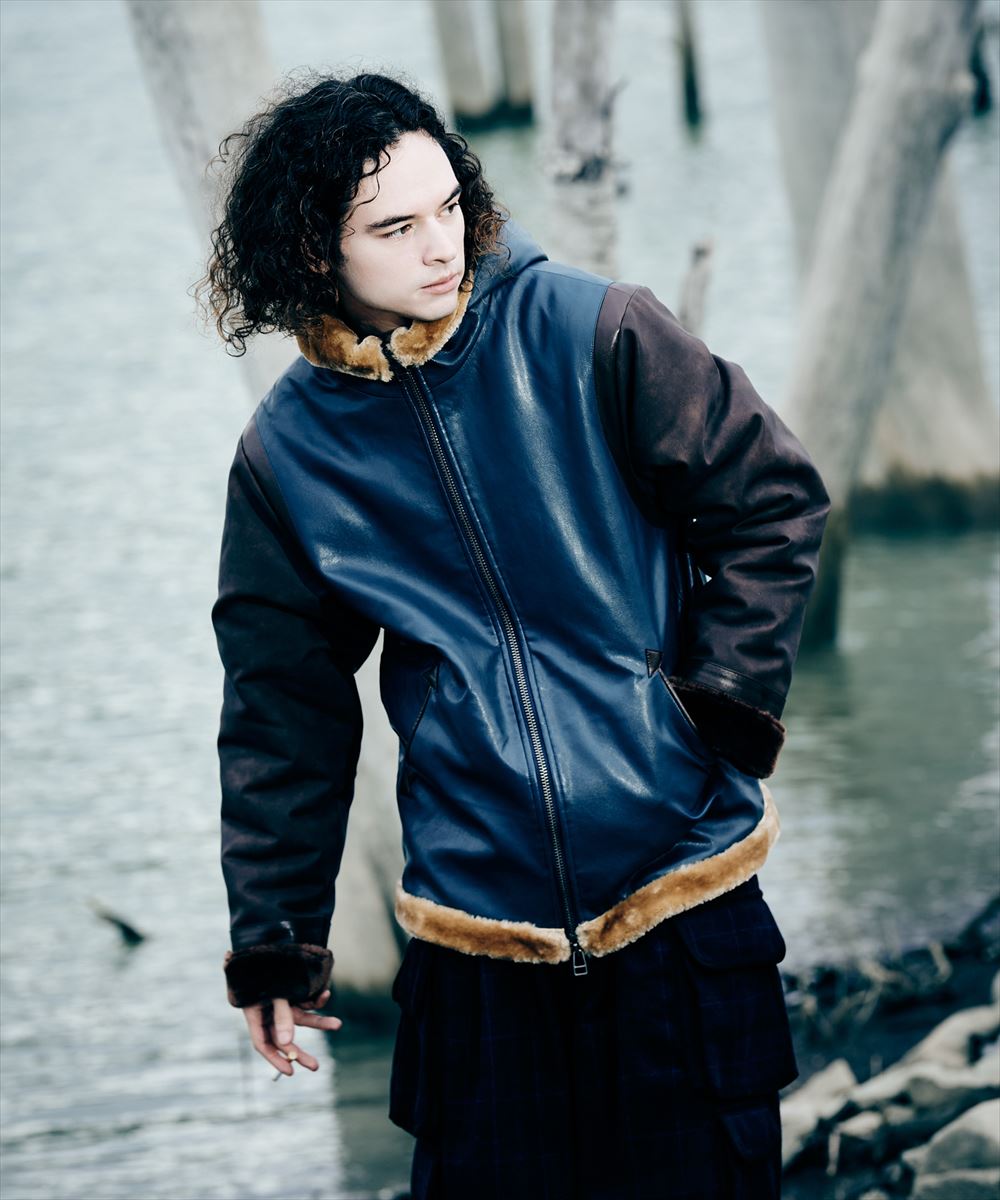 楽天市場】Synth Mouton Hooded Jacket / シンセムートンフーデッド