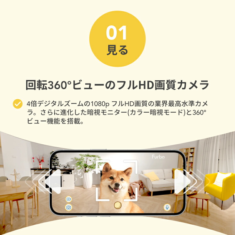 楽天市場】【新型】Furboドッグカメラ 360°ビュー プレミア定額