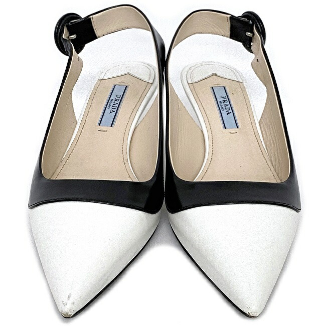楽天市場】【送料無料】 プラダ ポインテッド トゥ ヒール ホワイト