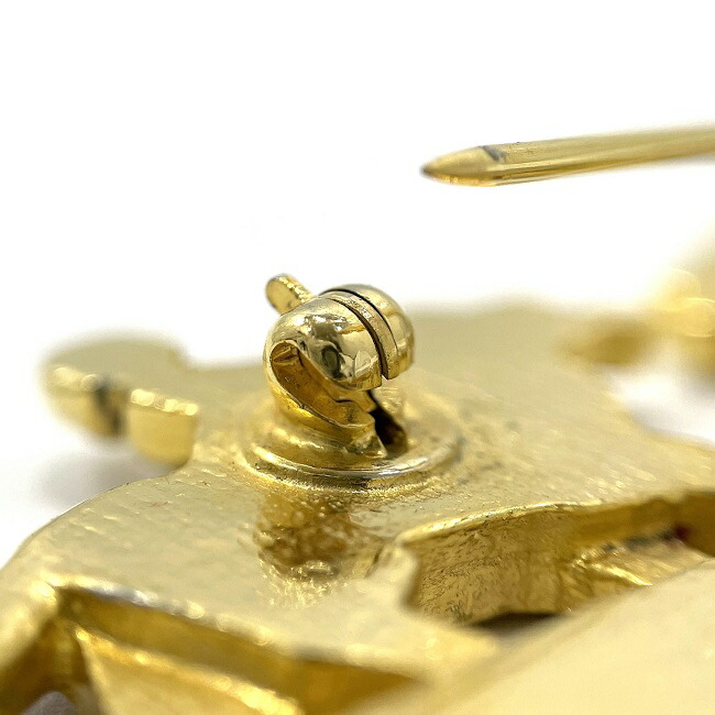 楽天市場】【送料無料】 エルメス ブローチ ゴールド 美品 少女 犬 GP